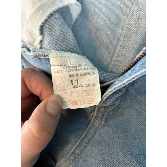 Vintage Topaz 1980s Women’s High Waist Mom Jeans Capris Long Denim Shorts - Picture 8 of 9